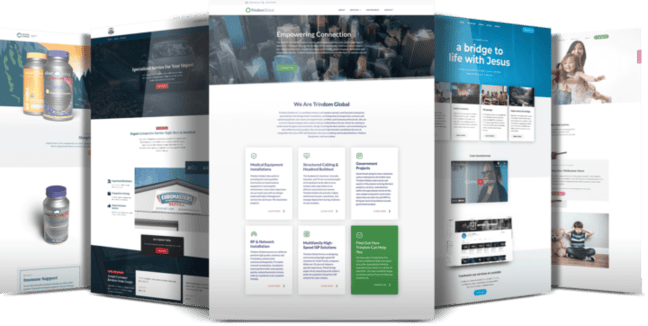 High-quality business website design for Mission Bell Communications, focusing on digital solutions.