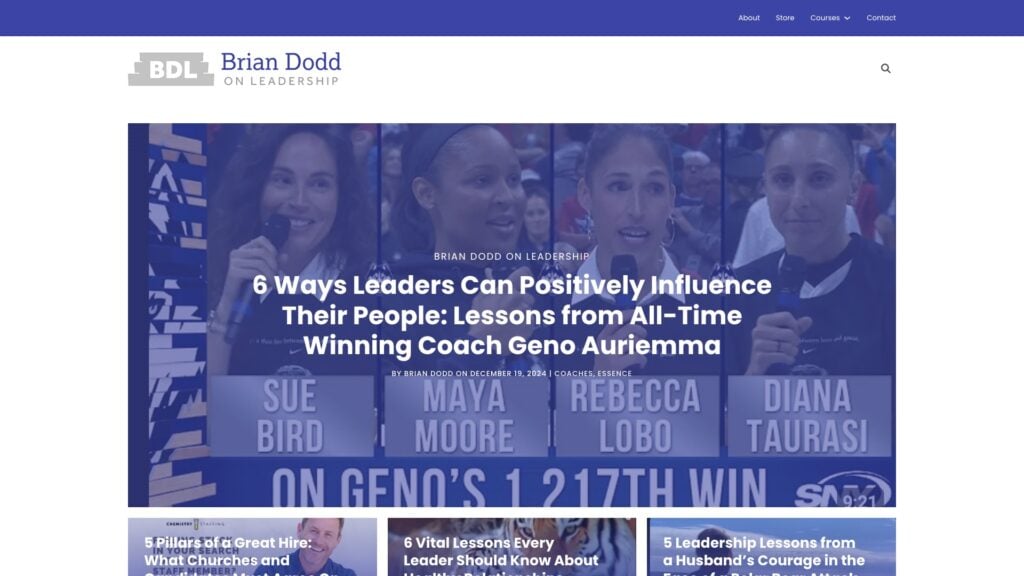 Brian Dodd Blog Hero Section